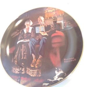 Norman Rockwell Evening Ease Limited Edition Plate